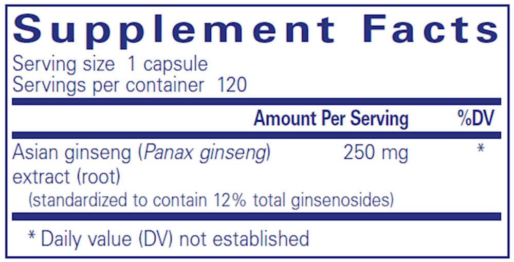 Pure Encapsulations Panax Ginseng — view 3