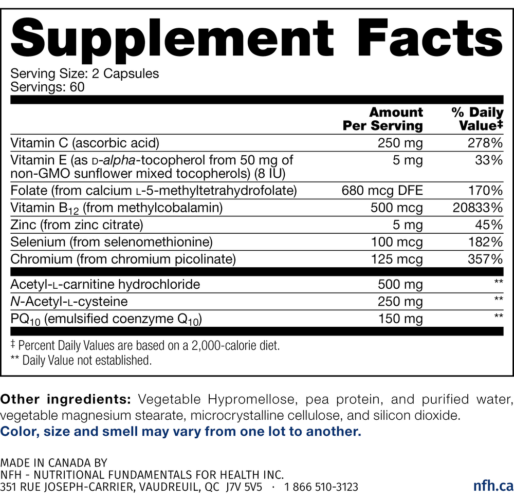 Nutritional Fundamentals for Health Male Fertility SAP — view 3