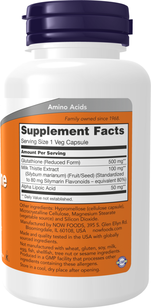 NOW Foods Glutathione 500mg — view 3