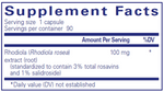 Pure Encapsulations Rhodiola Rosea — view 3 — view 3