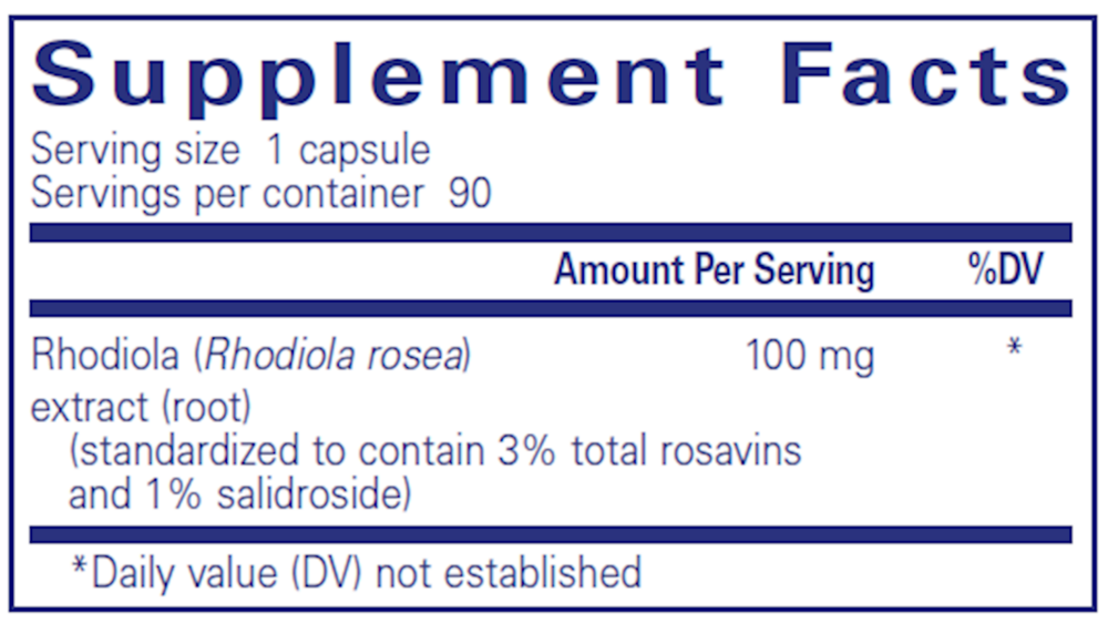 Pure Encapsulations Rhodiola Rosea — view 3