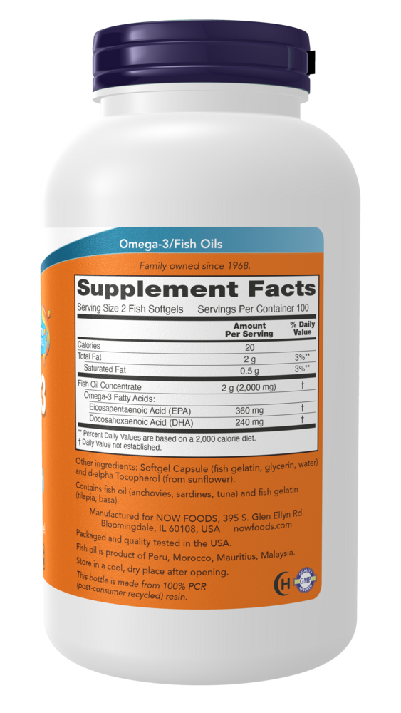 NOW Foods Omega-3 — view 3