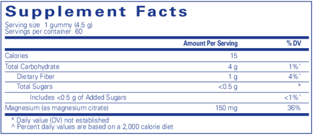 Pure Encapsulations Magnesium Gummy — view 3