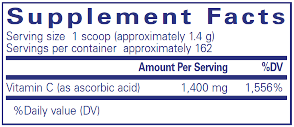 Pure Encapsulations Ascorbic Acid powder — view 3