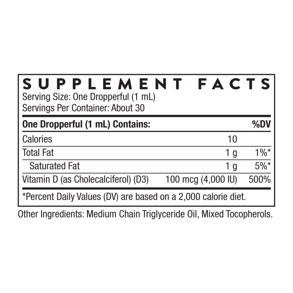 Thorne Vitamin D3 (Liquid) — view 3