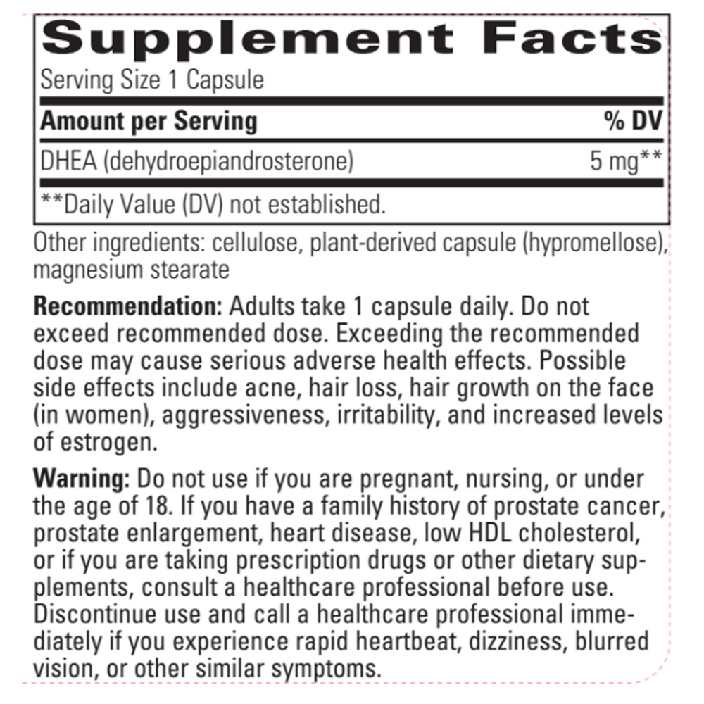 Integrative Therapeutics DHEA-5 — view 3