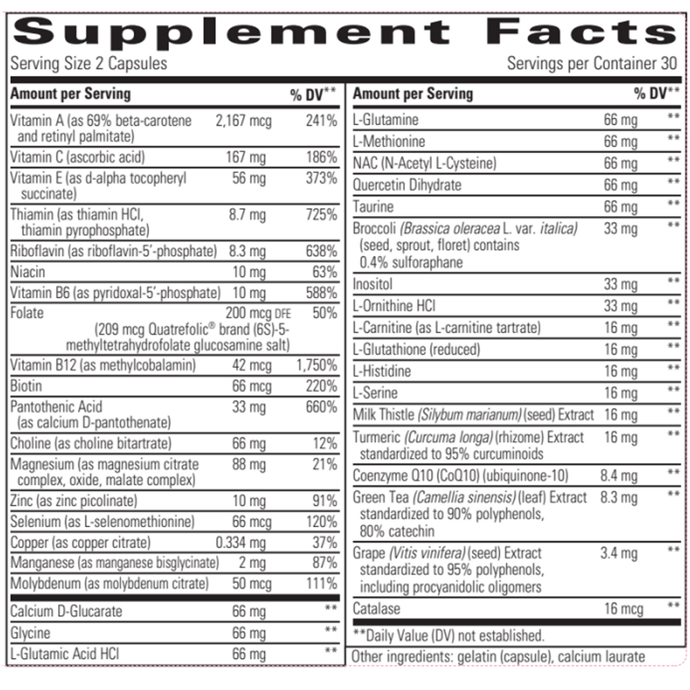 Integrative Therapeutics Detoxication Factors™ — view 3