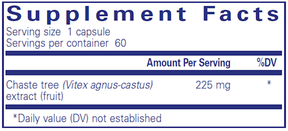 Pure Encapsulations Chaste Tree (Vitex) — view 3