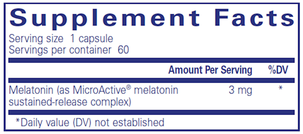 Pure Encapsulations Melatonin-SR — view 3