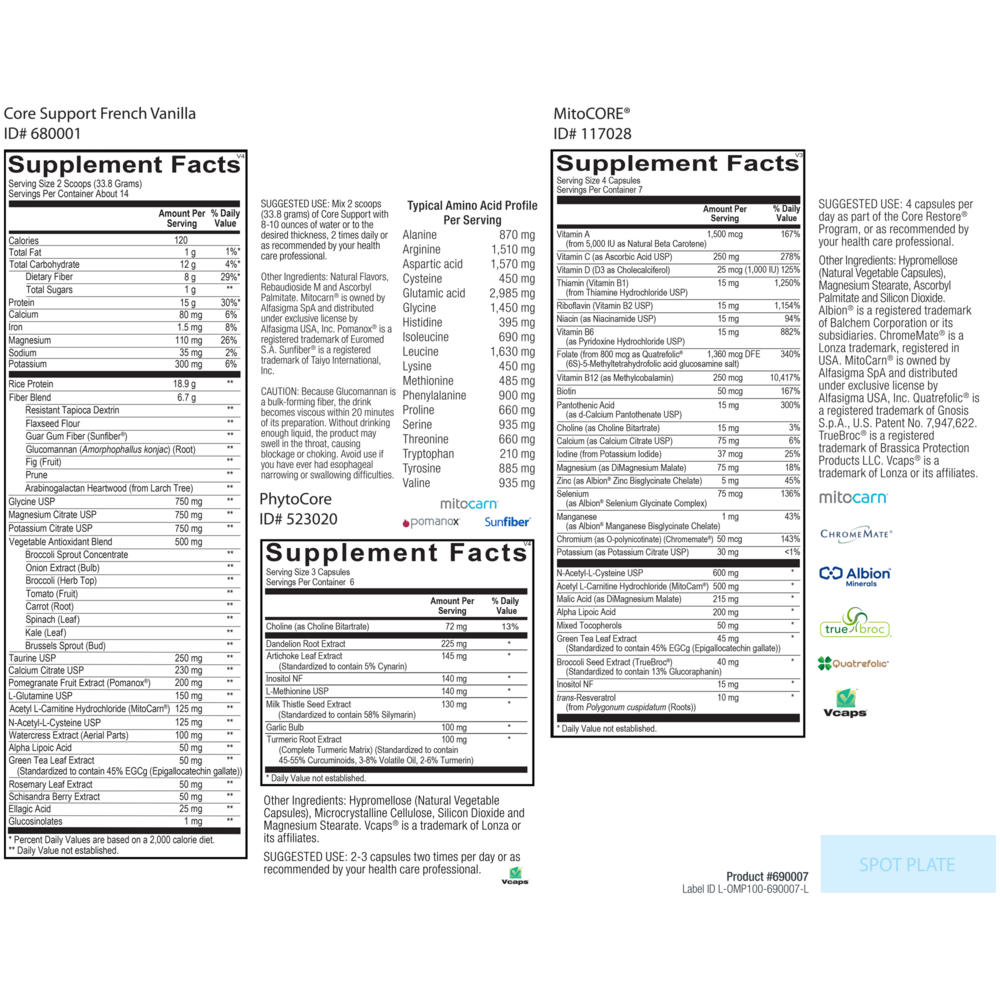 Ortho Molecular Products Core Restore — view 3