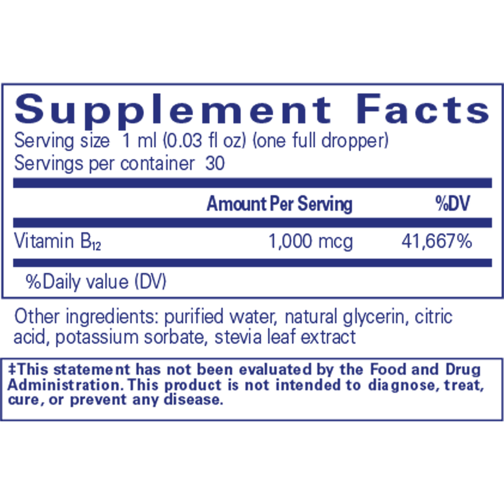 Pure Encapsulations B12 5000 Liquid — view 3