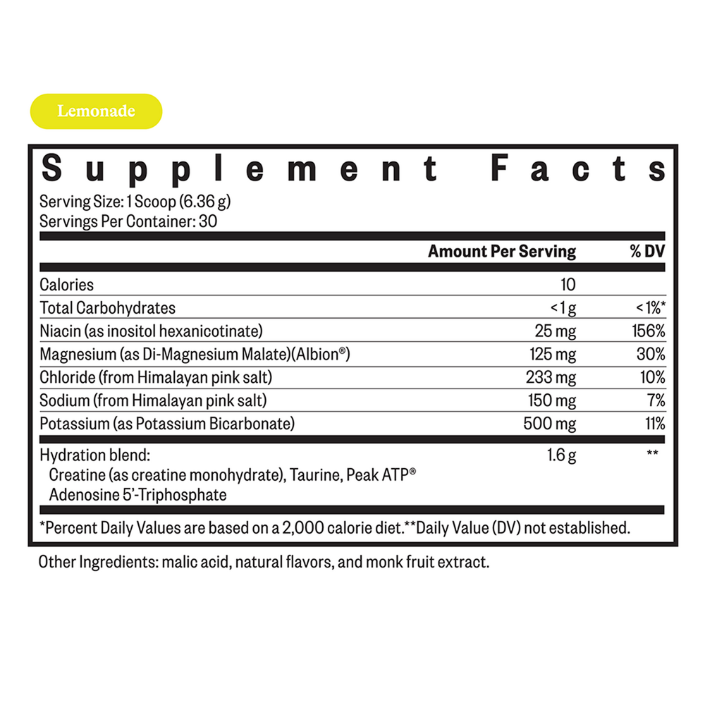 Seeking Health Optimal Electrolyte Lemonade Powder — view 3