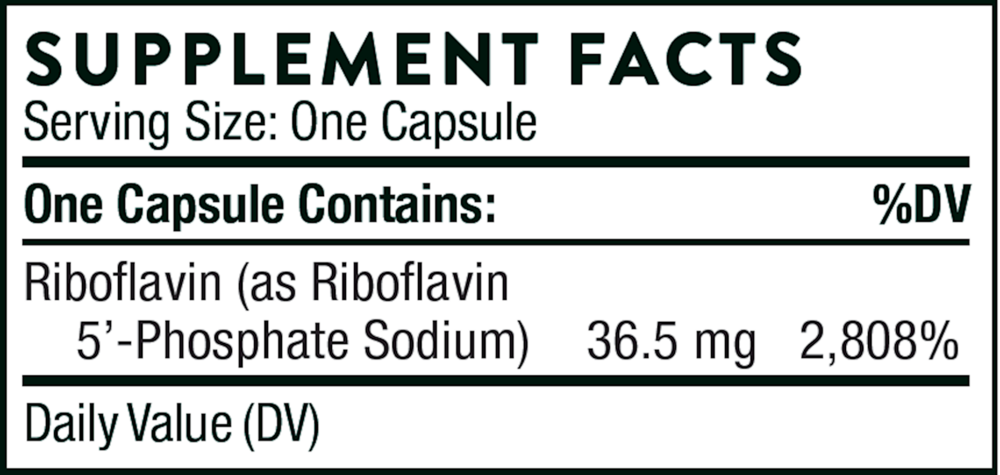 Thorne Riboflavin 5'-Phosphate — view 3
