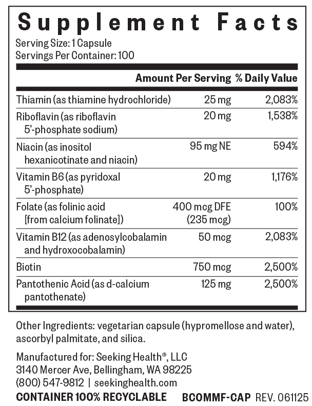 Seeking Health B Complex MF — view 3