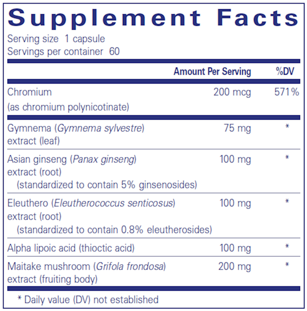 Pure Encapsulations Glucose Support Formula — view 3