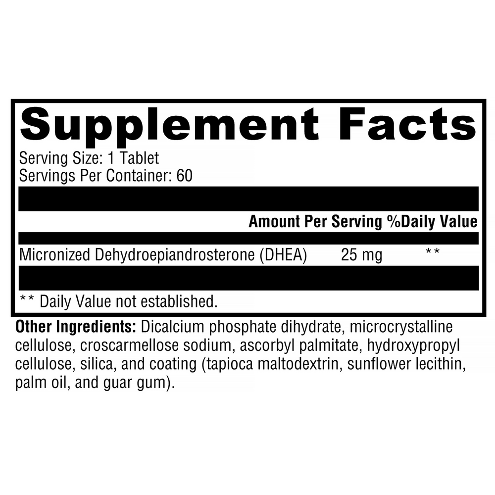 Xymogen DHEA Micronized 25mg — view 3