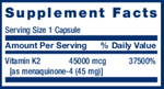 Life Extension Mega Vitamin K2 — view 3 — view 3