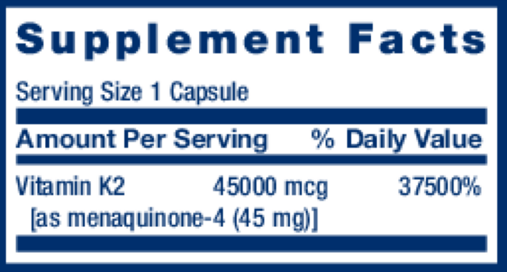 Life Extension Mega Vitamin K2 — view 3