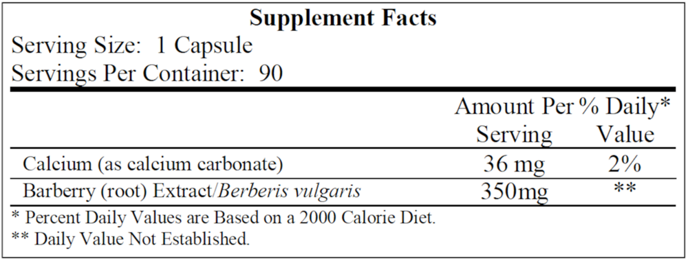Ecological Formulas/Cardiovascular Research Buffered Berberine 350mg — view 3