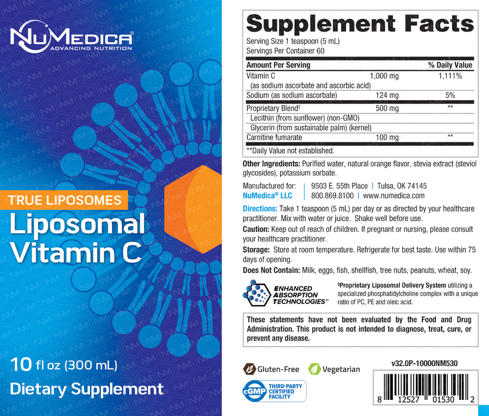 NuMedica Liposomal Vitamin C — view 3