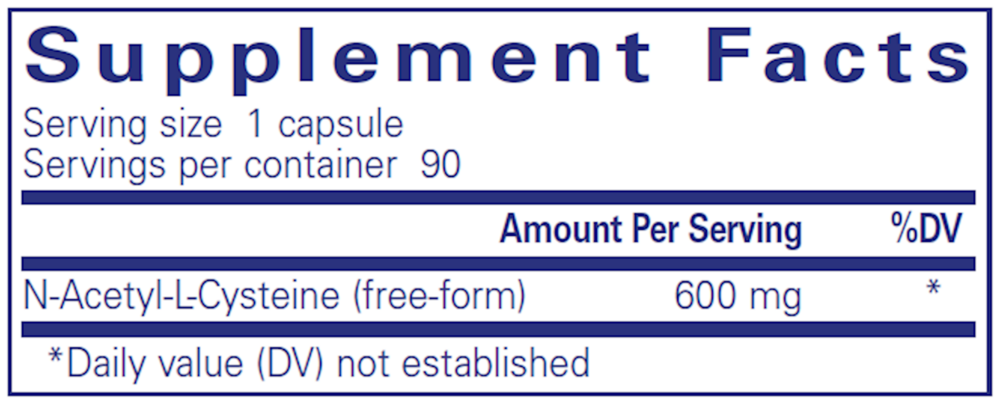 Pure Encapsulations NAC 600mg — view 3