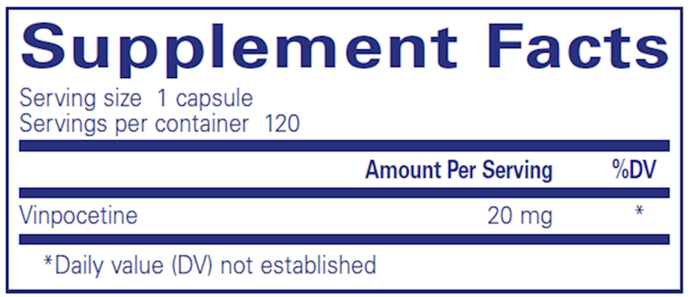 Pure Encapsulations Vinpocetine 20mg — view 3
