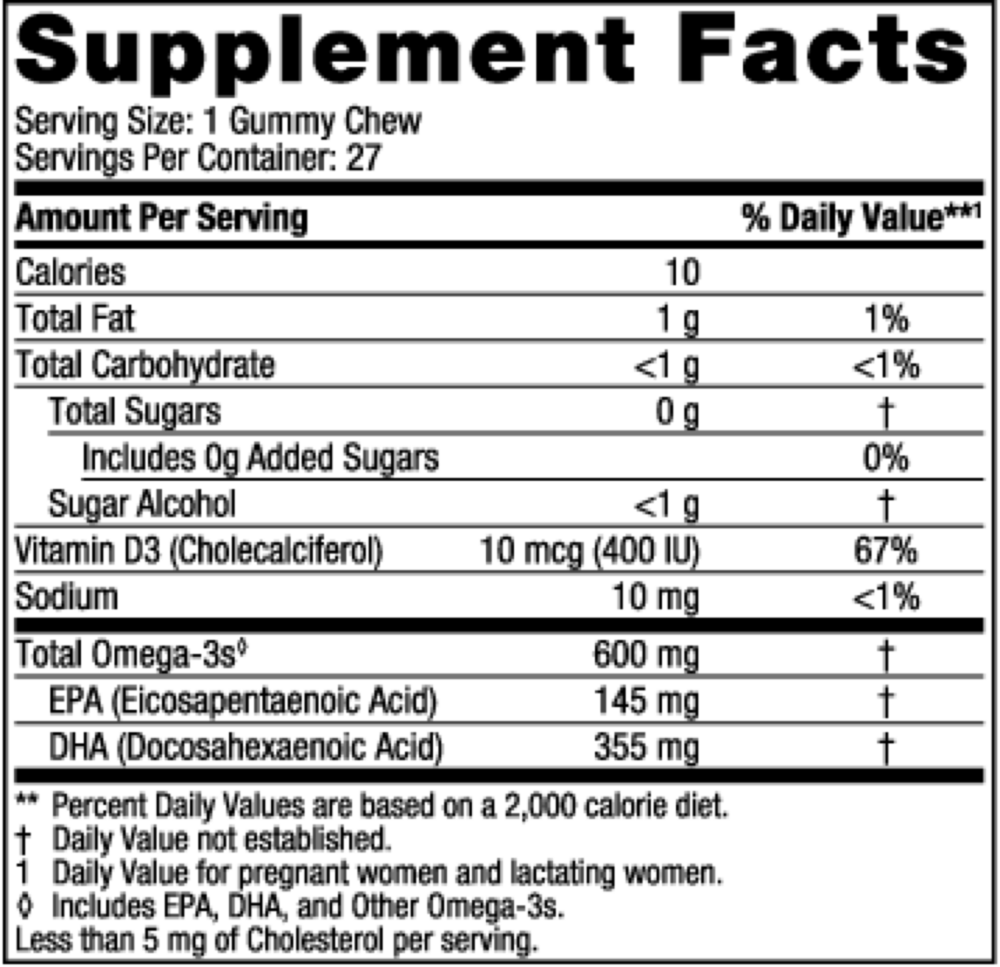 Nordic Naturals Zero Sugar Prenatal DHA Gummy Chews — view 3