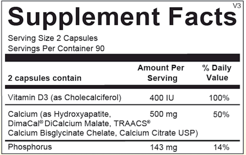 Ortho Molecular Products Reacted Calcium — view 3