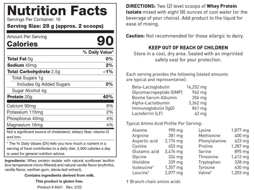Biotics Research Whey Protein Isolate-Vanilla — view 3