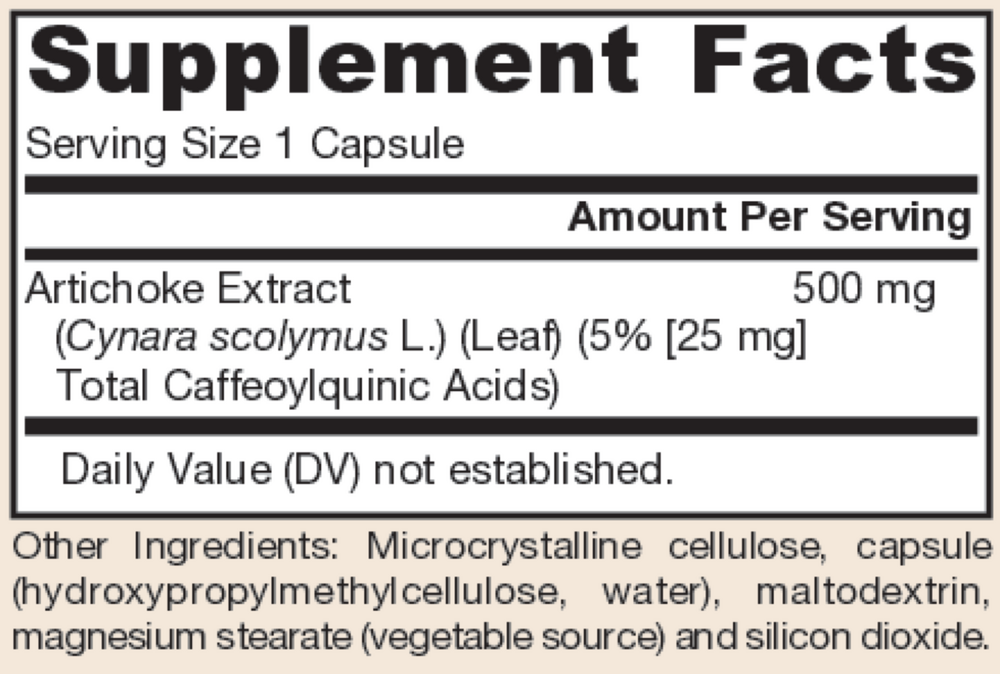 Jarrow Formulas Artichoke 500mg — view 3