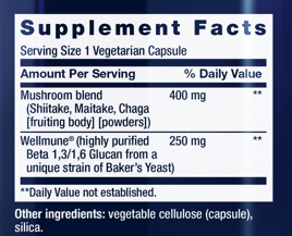 Life Extension Mushroom Immune with Beta Glucans — view 3