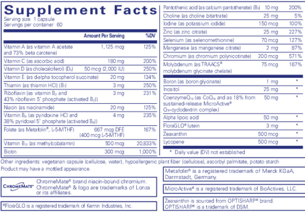 Pure Encapsulations O.N.E. Multivitamin — view 3