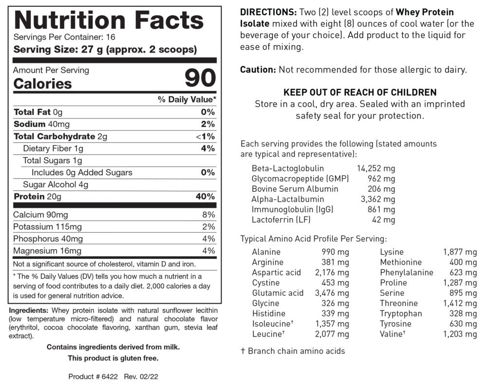 Biotics Research Whey Protein Isolate-Chocolate — view 3