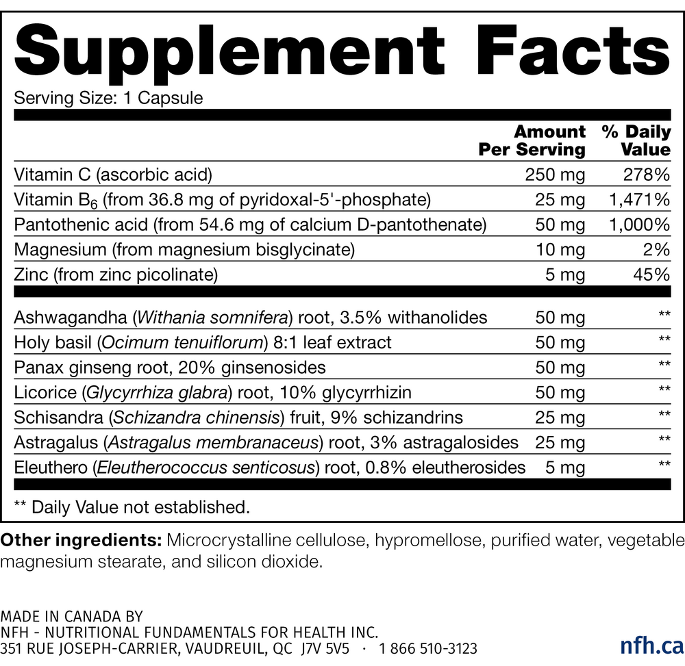 Nutritional Fundamentals for Health Adrenal SAP — view 3