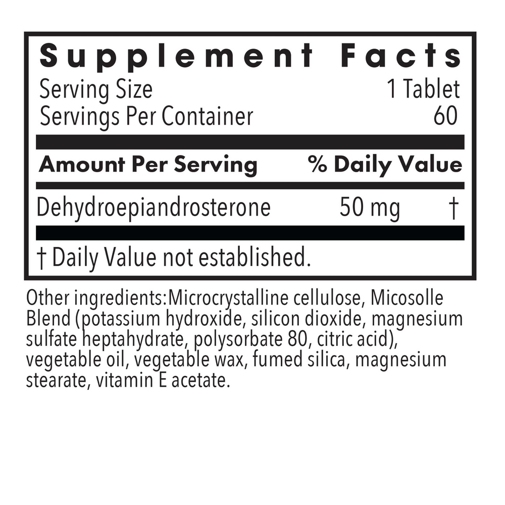 Allergy Research Group DHEA 50mg Micronized Lipid Matrix — view 3