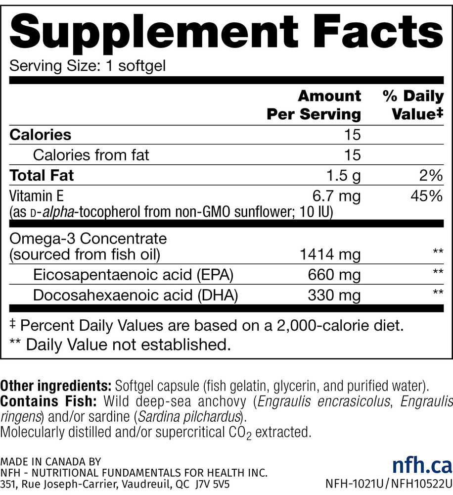 Nutritional Fundamentals for Health Trident SAP 66:33 — view 3