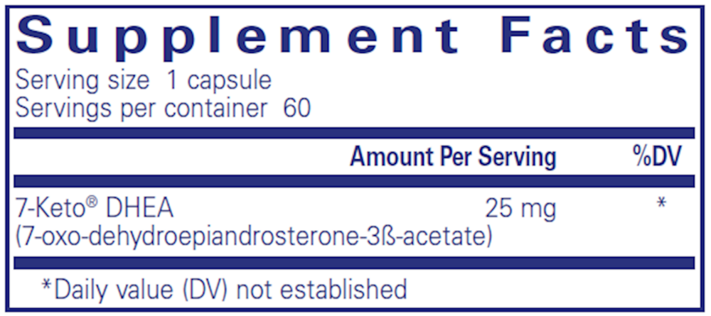 Pure Encapsulations 7-Keto DHEA 25mg — view 3