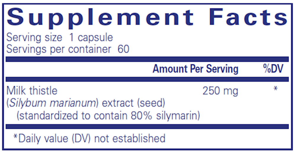 Pure Encapsulations Silymarin — view 3