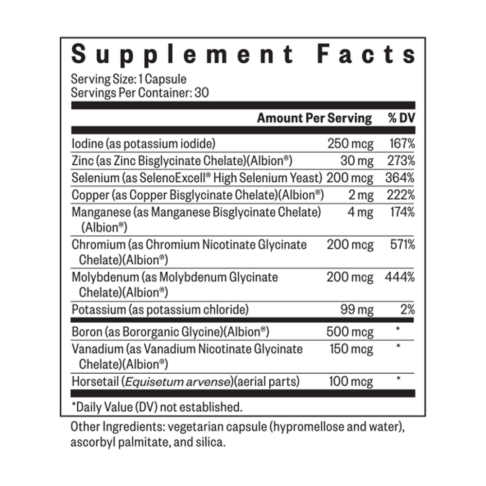 Seeking Health Trace Minerals Complex — view 3