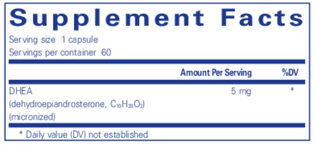 Pure Encapsulations DHEA 5mg — view 3