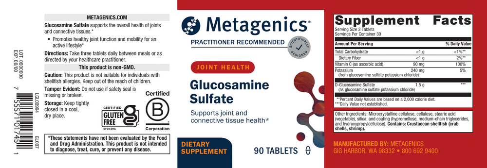 Metagenics Glucosamine Sulfate — view 3