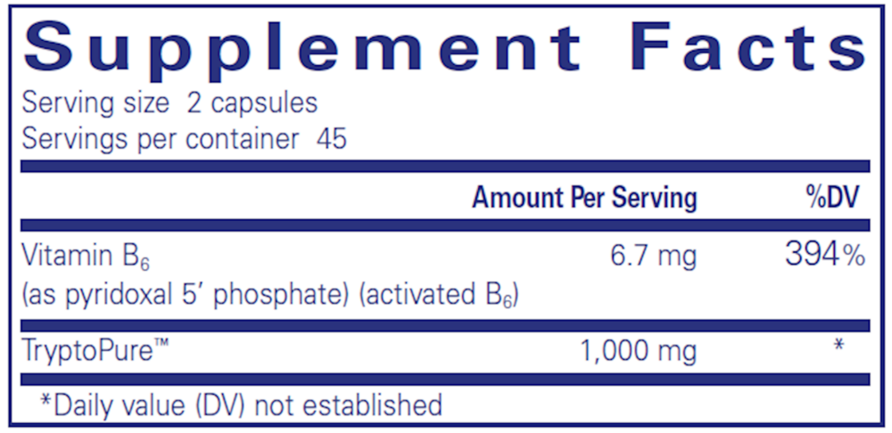 Pure Encapsulations L-Tryptophan — view 3