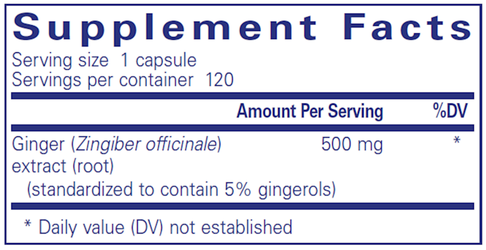 Pure Encapsulations Ginger Extract — view 3