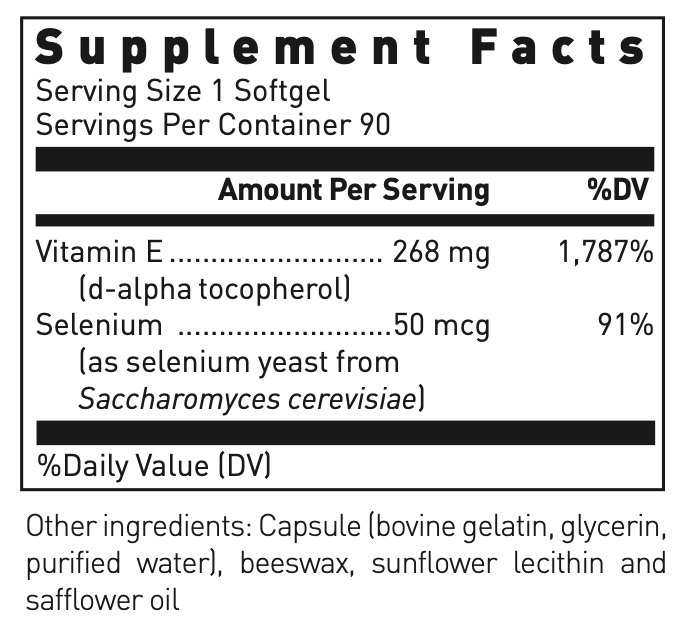 Douglas Labs Selenium + Vitamin E Formula — view 3