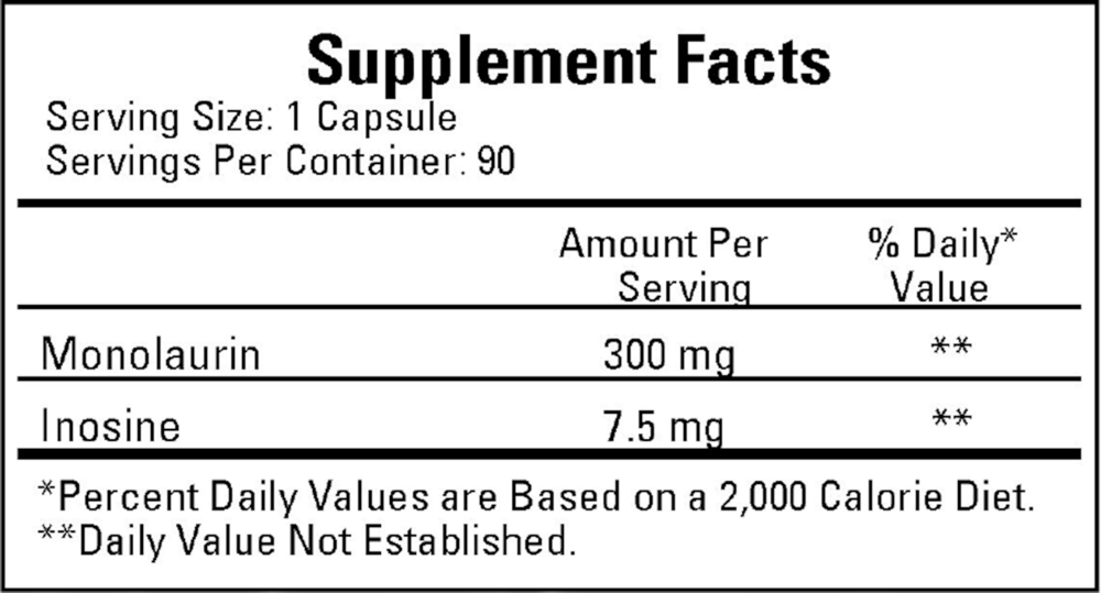 Ecological Formulas/Cardiovascular Research Monolaurin 300mg — view 3