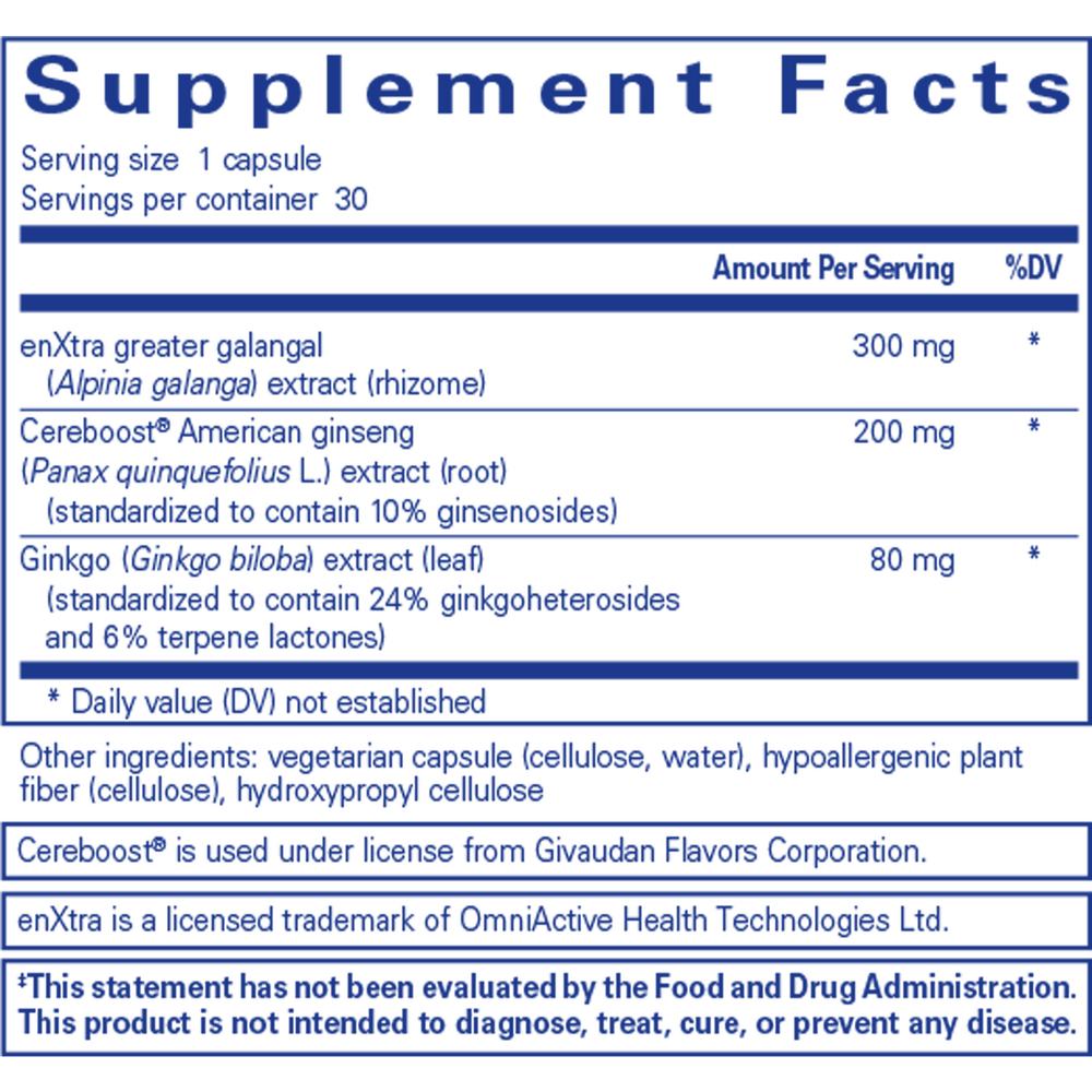 Pure Encapsulations Rapid Mental Energy — view 3