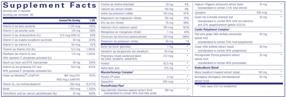 Pure Encapsulations Men's Nutrients — view 3