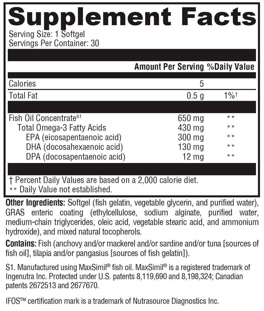 Xymogen Omega 3 BasiX — view 3