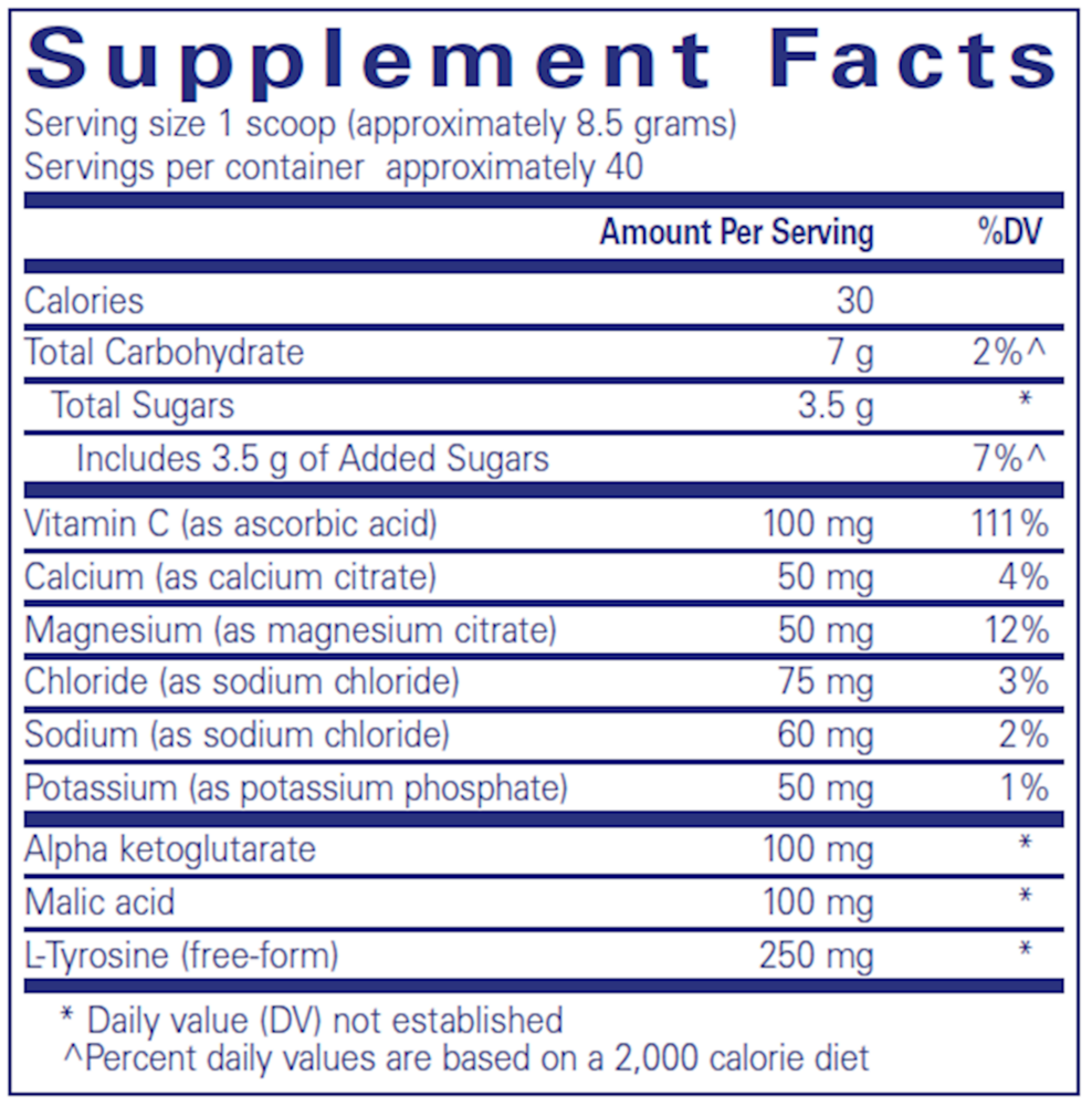 Pure Encapsulations Electrolyte/Energy Formula — view 3