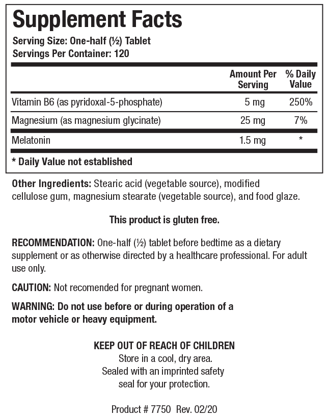 Biotics Research Melatonin-B6/Mg — view 3